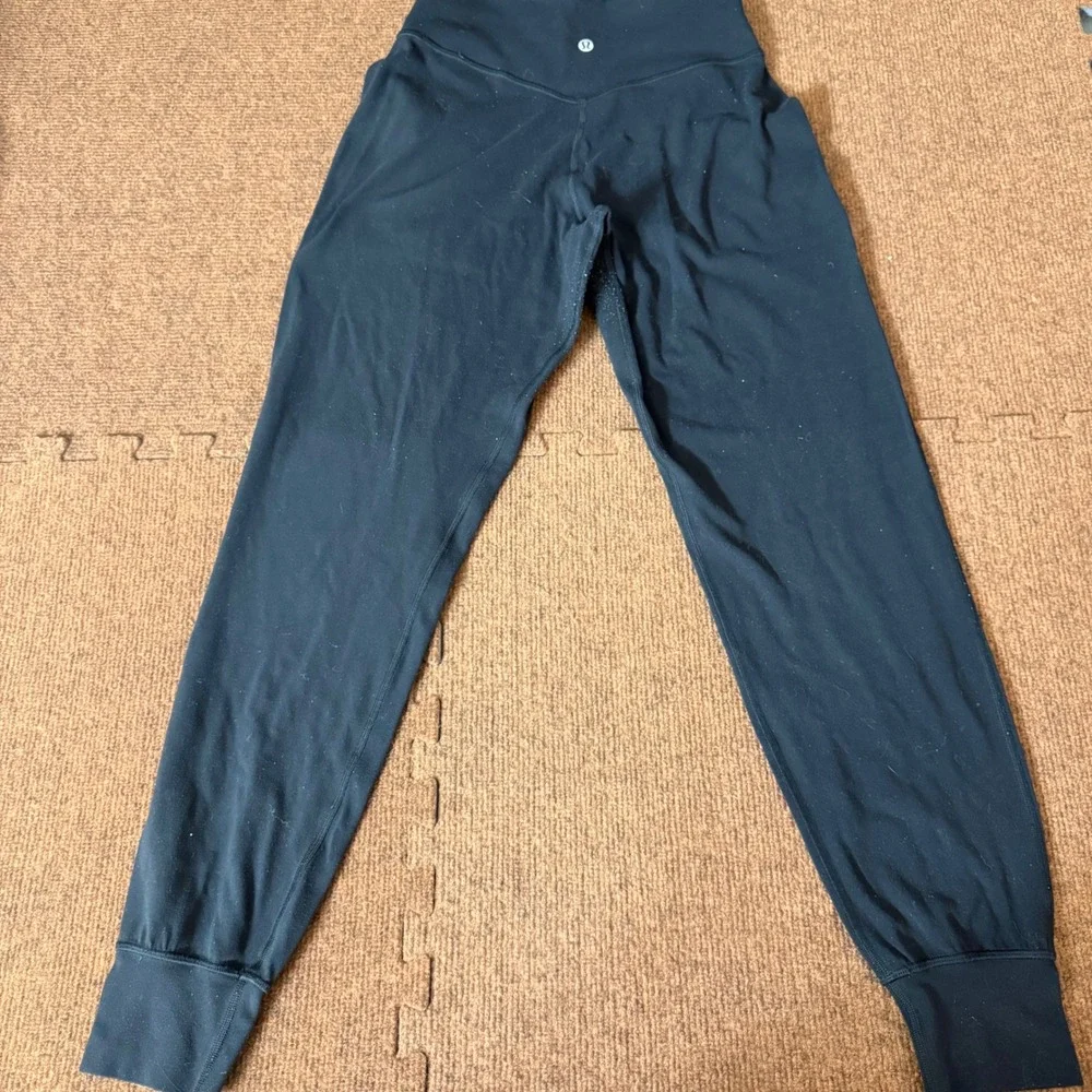 B- gym Lululemon Align Jogger Black Nulu High Rise Tapered Pants Size 4‎ LW5CQDS
